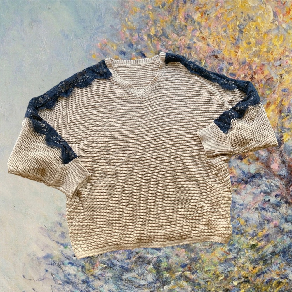 sweater lace detail medium